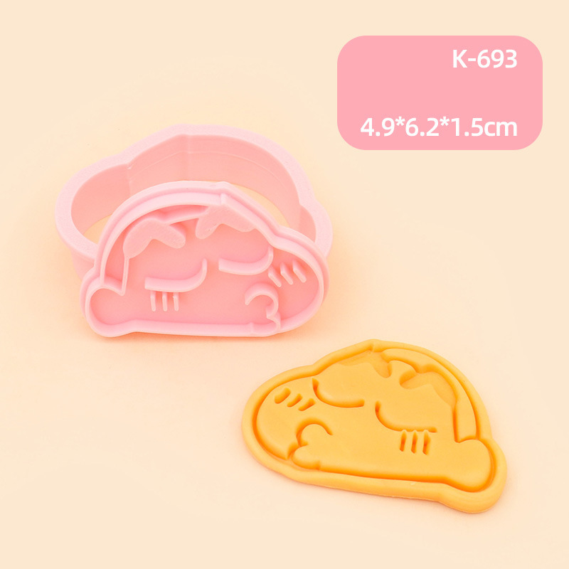 クレヨンしんちゃん漫画クッキー型漫画キャラクター 3D 立体プッシュ式 diy クリエイティブ家庭用ベーキングツール|undefined