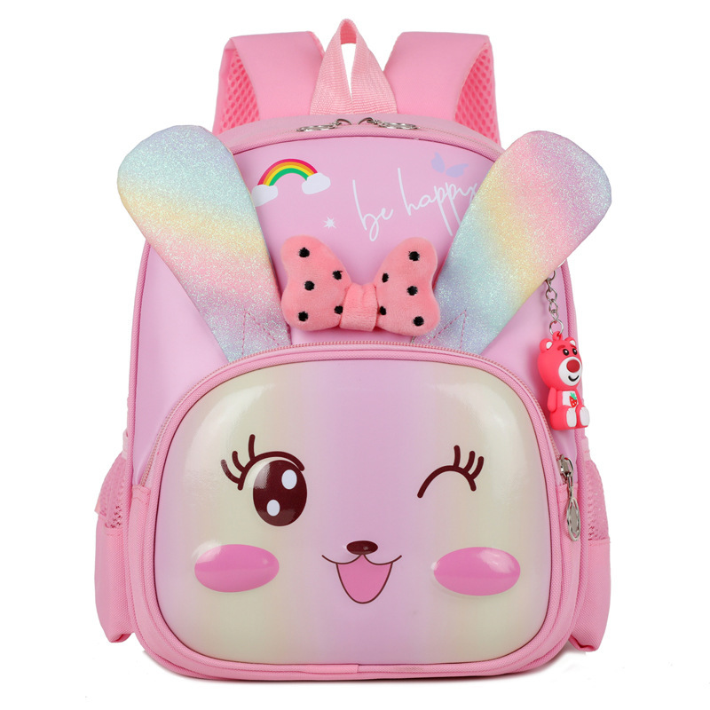 Mochila escolar de jardín de infantes para mujer 2025 nuevo estilo de dibujos animados para niños lindos con estampado de lomo Mochila escolar para estudiantes de escuela primaria Mochila para niños