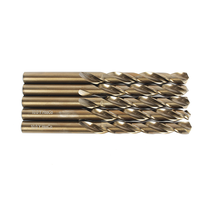 Manufacturer Supplies Industrial-Grade Fully Ground M35 Cobalt-Containing High-Speed Steel Straight Handle Twist Drill Stainless Steel Special Drill Bit Electric Drill