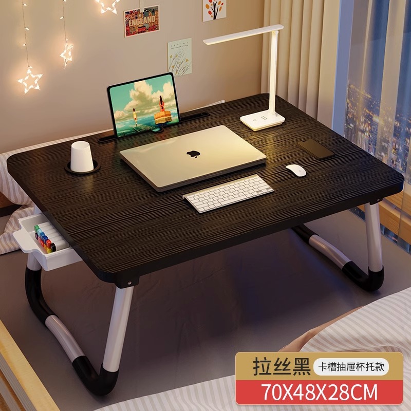 특대형 [헤어라인 블랙] (카드 슬롯 + 컵 홀더 + 서랍) 가로 70 * 세로 48 * 높이 32cm