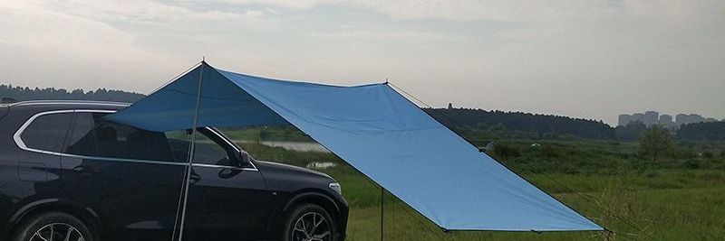 Rainproof and sunproof car side tent, outdoor camping tent for cars, SUV side tent, camping canopy