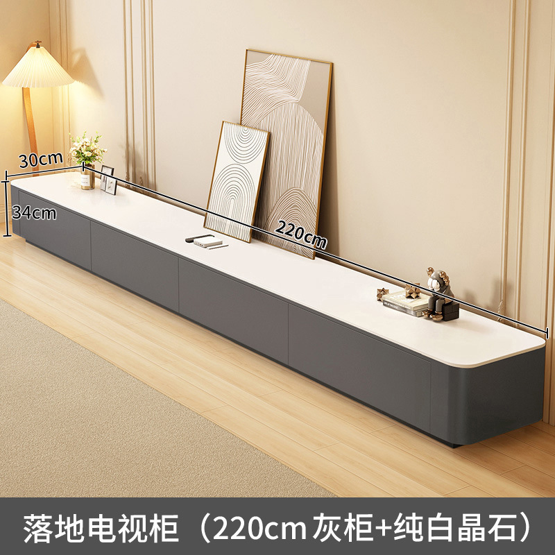 落地电视柜客厅家用2025新款小户型奶油风网红茶几电视机柜组合|undefined