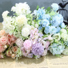 Simulation Xinli Rose Plastic Flower Wedding Decoration Flower Home Switch Flower Art Living Room silk cloth fake flower dried flowers