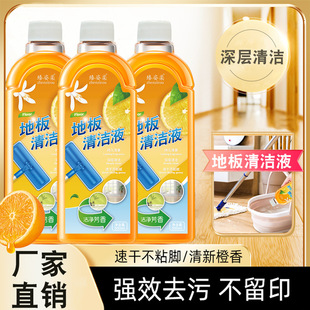 Zhenzi Soft Floor Cleaner for Solid Wood Floors and Tiles, Stain and Dirt Removal Cleaning Liquid, Wall Cleaning, Orange Scent, Floor Wiping