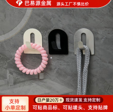 定制家用强力免打孔粘钩201不锈钢挂钩贴厨房毛巾壁挂免钉挂衣钩