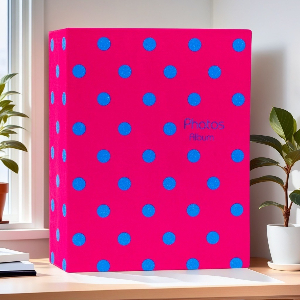 빨간색과 파란색의 작은 점