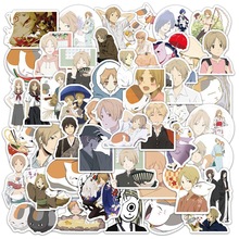 50张动漫夏目友人帐贴纸手机行李箱电脑头盔车贴画 anime sticker