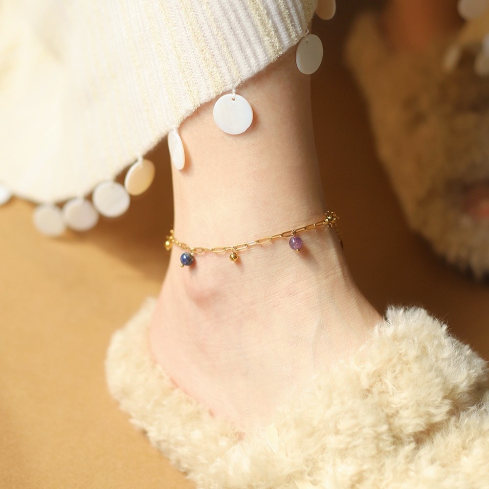Bracciale di perline in cristalli naturali per l'equilibrio_voghion.com