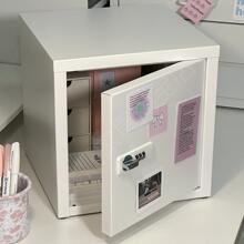 铁皮储物家用小型密保险箱文件桌面带锁学生手机纳盒子
