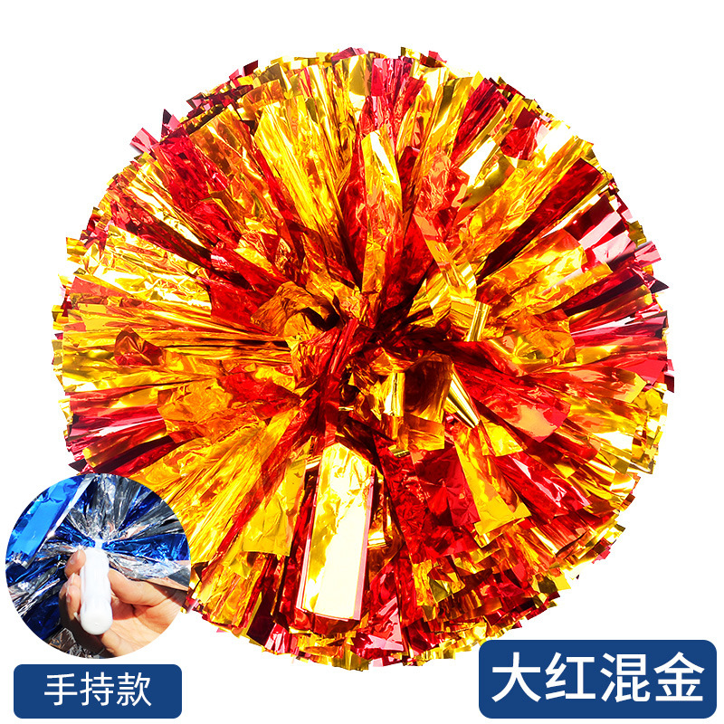 Porristas Bola de flores porristas mano flor mano sacudida flor danza rendimiento mano flor porristas flor bola de color rendimiento