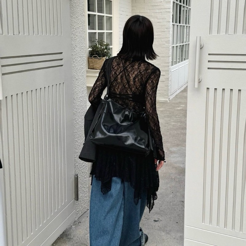 大容量软面包包女2025新款简约休闲单肩斜挎包复古上班通勤托特包|undefined