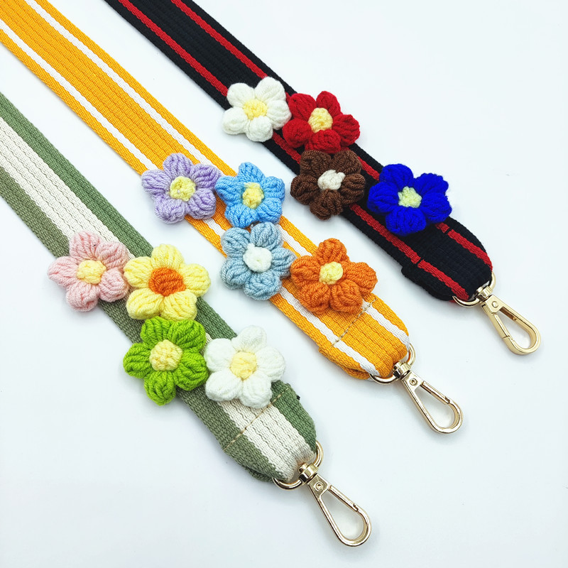 84g Weight All Seasons Cotton Color Block Bag Strap