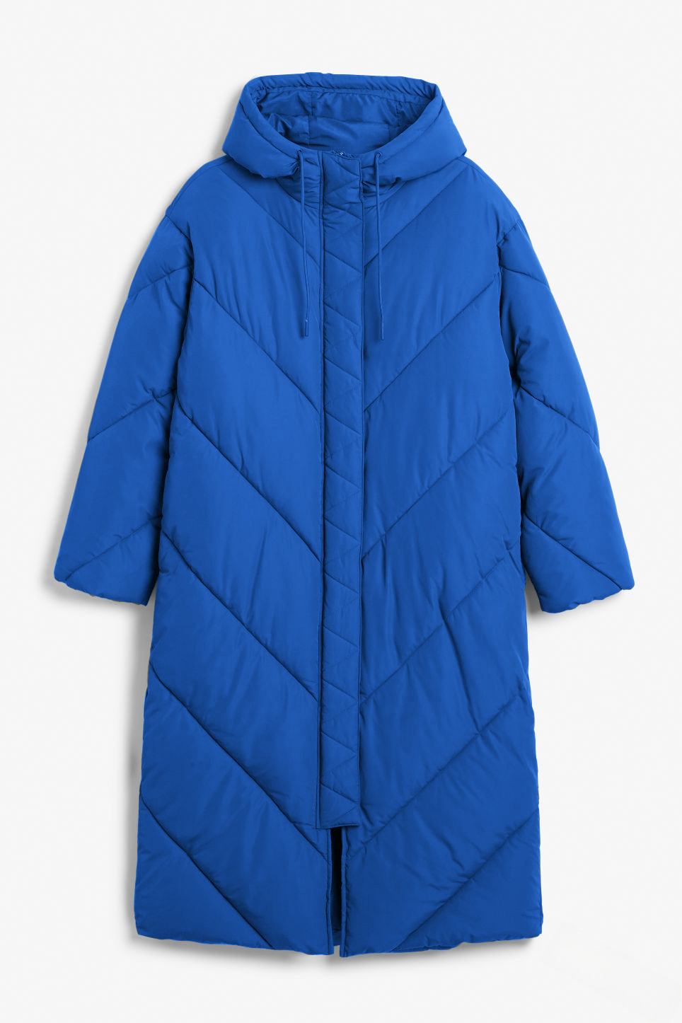 Abrigo largo de invierno para mujer con capucha y algodón slim_voghion.com