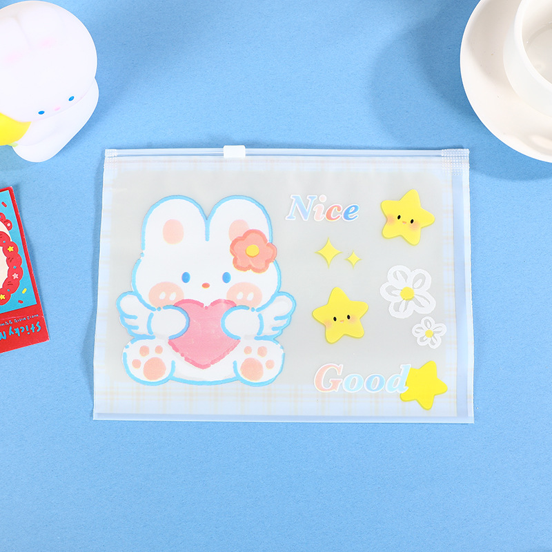 En stock PE dibujos animados EVA helado bolsa de cremallera guantes bolsa de embalaje medias de seda bolsa ziplock ropa interior bolsa de embalaje bolsa de calcetines