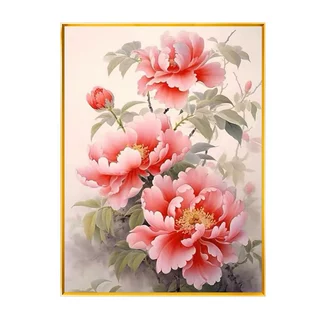 5d钻石十字绣 贴钻画 钻石画魔方钻 钻石画一件代发粉色花