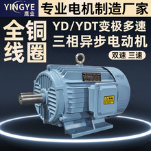 双速YD112M-6/4 2.2/2.8kwYDT180M-6/4 5.1/15.5KW变极多速电动机
