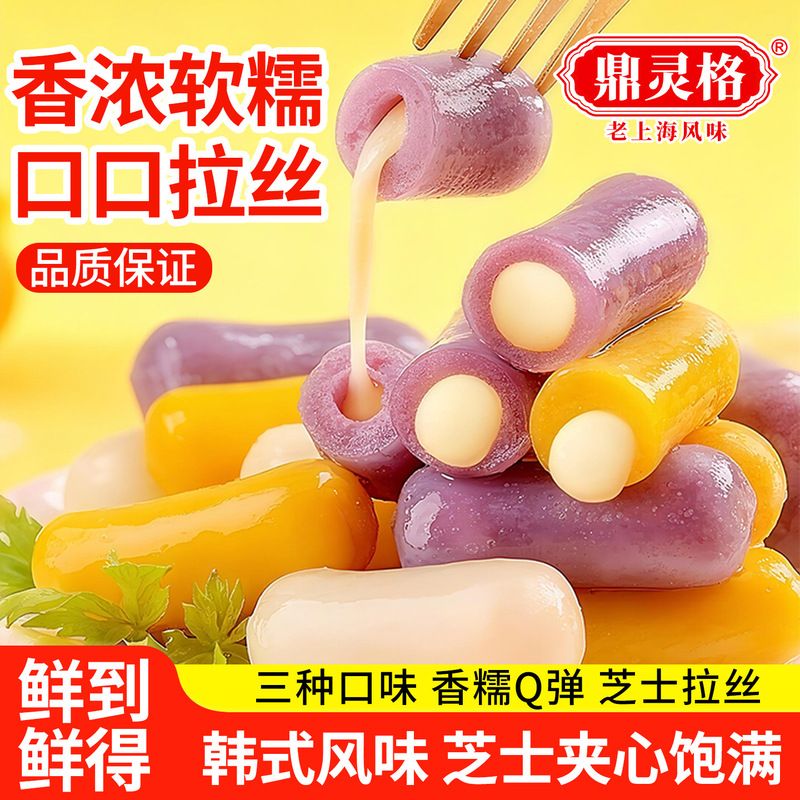 Cheese-Topped Korean Army Stew Ingredients, Filled and Stretchy Korean Instant Spicy Stir-Fried Rice Cake Strips, Handmade Cheese-Topped Korean Army Stew Ingredients, Filled and Stretchy Korean Instant Spicy Stir-Fried Rice Cake Strips, Handmade