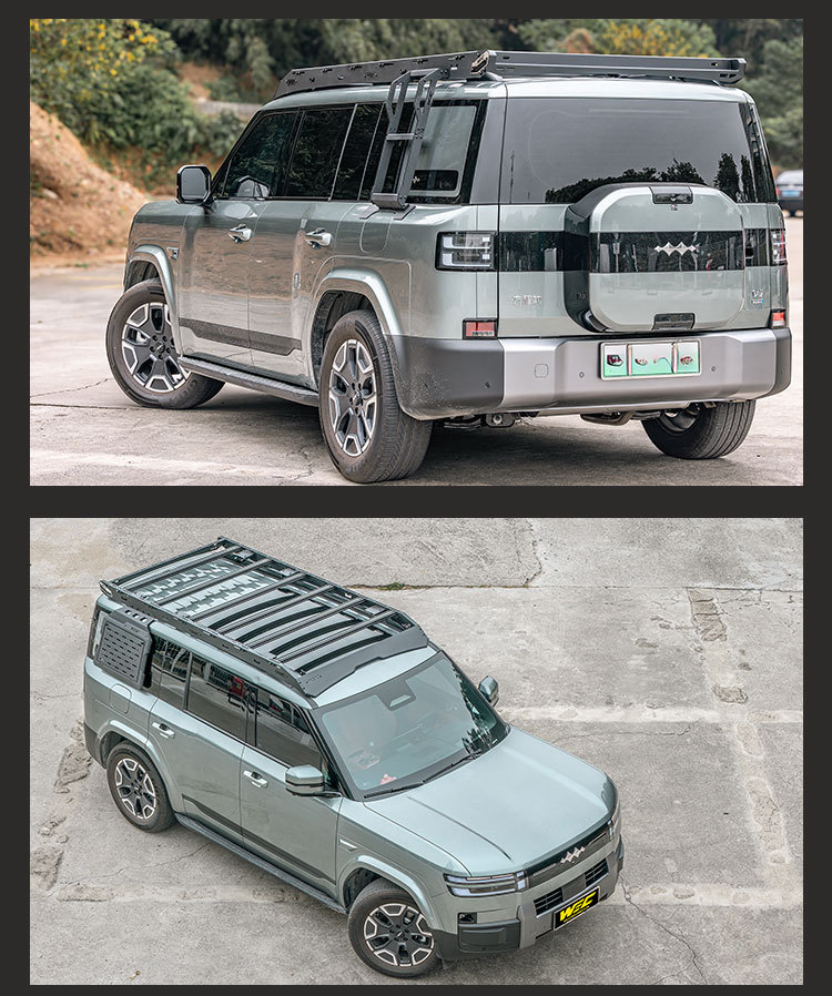 Equator 7 roof rack WEC ladder side mounting plate off-road modification low wind resistance low wind noise roof platform