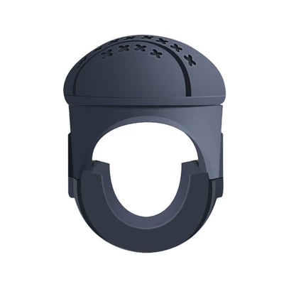 Car steering wheel power ball 360-degree rotation labor-saving one-hand driving assistance accessory non-slip silicone (Steering wheel booster) - round-shaped-power-ball-black-version