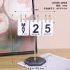 Table Japanese wooden desk calendar from natural wood, jewelry, props