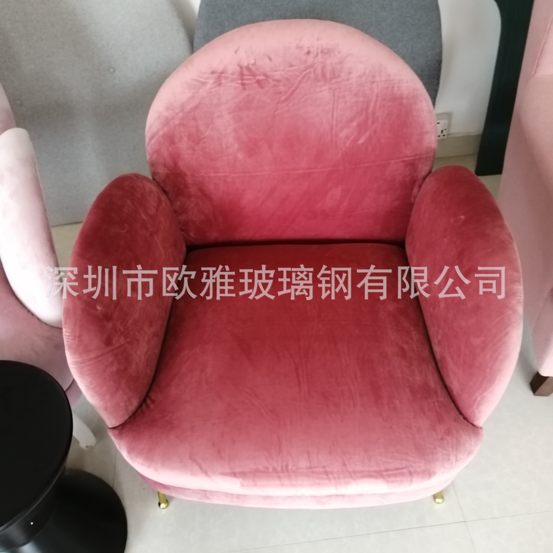 休闲玻璃钢家具椅子椅凳桌子前台人造石接待台展示台异形美陈雕塑