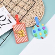 PVC行李牌定制软胶工作牌定做硅胶公交车订制LOGO登机牌来图卡套