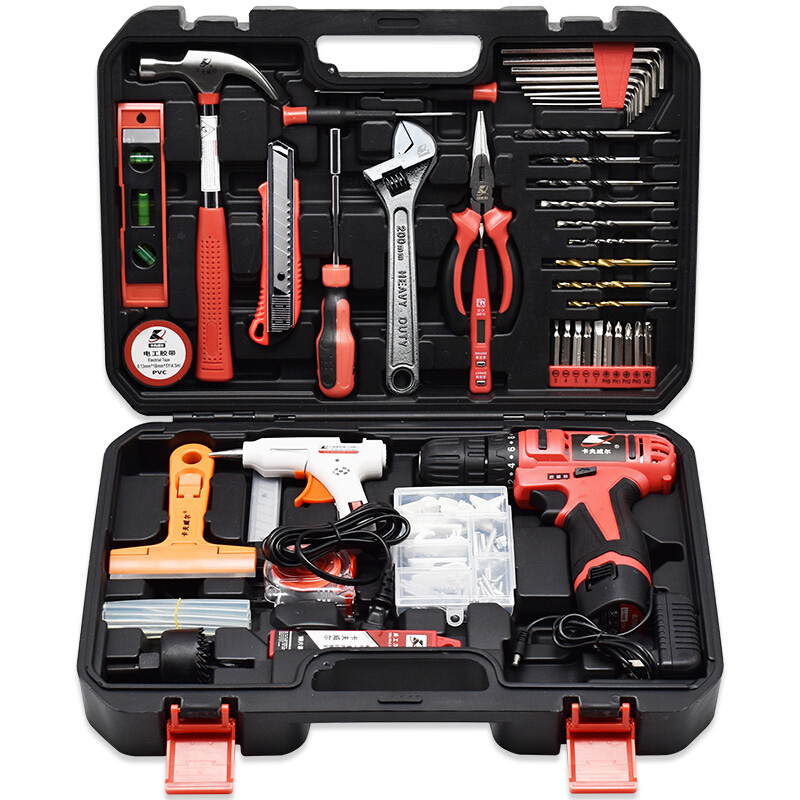 卡夫威尔 Universal flashlight for repair, electric electric drill, tools set, carpentry