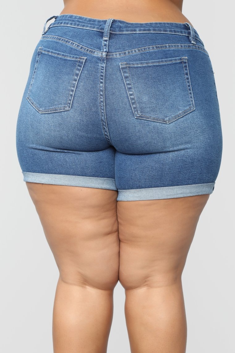 Shorts de Mezclilla para Mujer de Algodón Denim, Cintura Alta, Alta Elasticidad