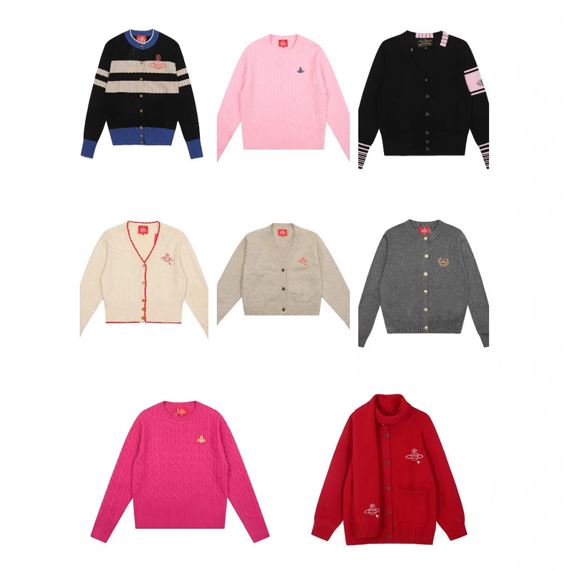 26Ss Vivy Spring New Saturn Embroidery Sweater with Ruffle Collar Korean Style Slim Fit Knitwear Wholesale 26Ss Vivy Spring New Saturn Embroidery Sweater with Ruffle Collar Korean Style Slim Fit Knitwear Wholesale