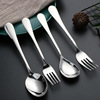 304 stainless steel tableware Children's spoon seasoning spoon drip spoon stir spoon meal spoon ice spoon