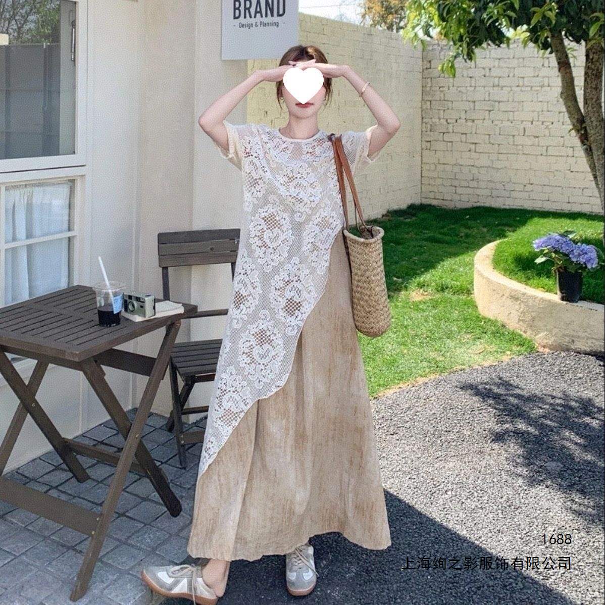 大码胖MM蕾丝罩衫吊带裙套装女2026夏季新款气质法式两件套潮人棉