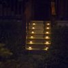 LED wall street sconce solar-powered stainless steel suitable for stairs for gazebo for fencing