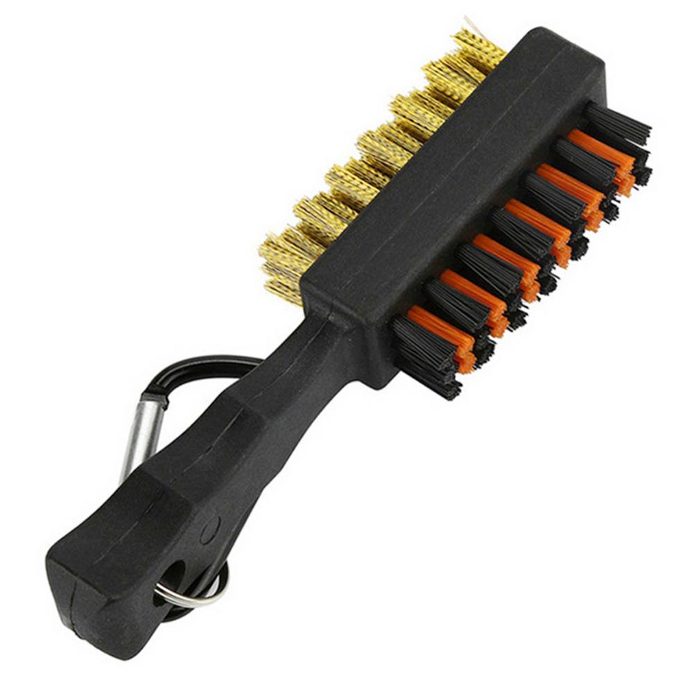 Cepillo de doble cara para golf Cepillo de limpieza para palos de golf Cepillo de doble cara para lana de cobre para golf Suministros para golf