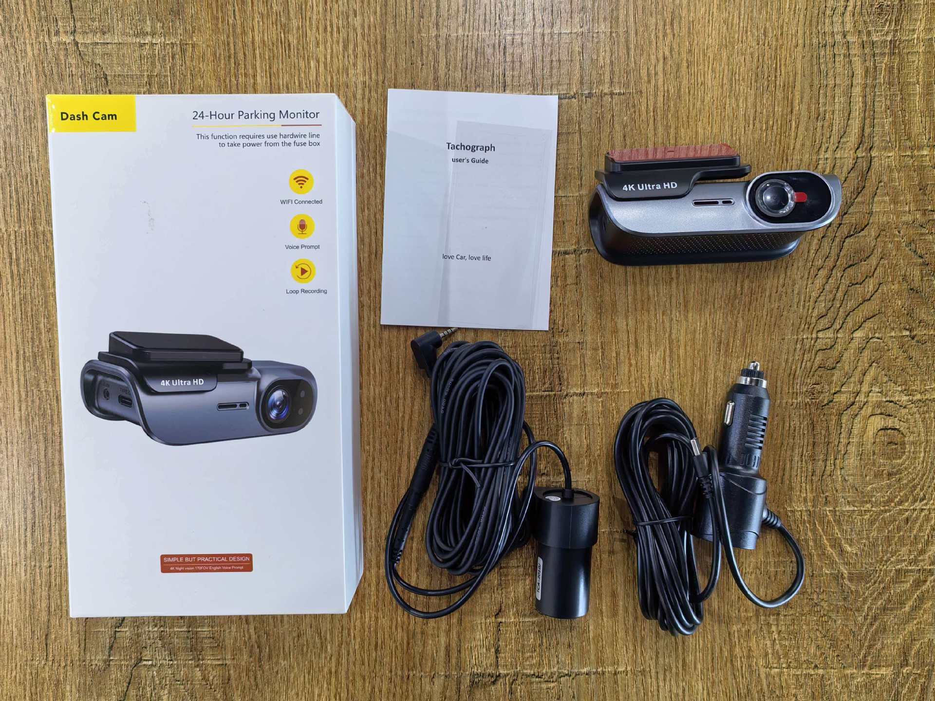2026 New Product Cross-Border High-Definition 4K Car Dashcam Front and Rear Camera Dashcam Vehicle Recorder