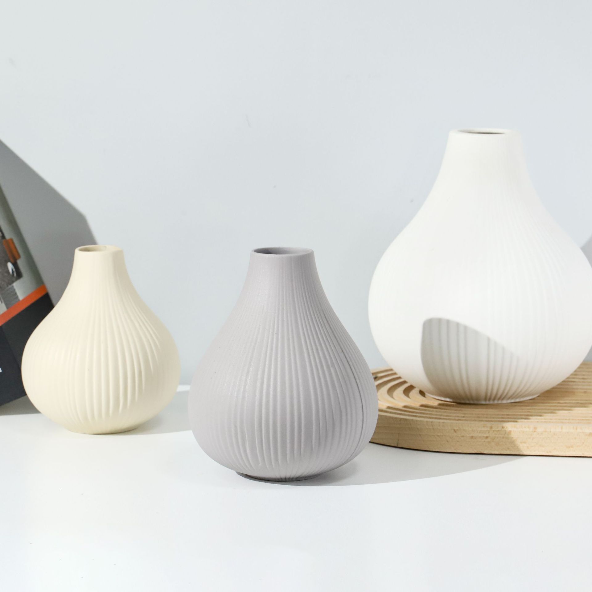 ins ornamentos nórdicos minimalistas vasijas de cerámica flores secas flores artísticas vasijas de sala de estar vasijas de decoración creativas para el hogar vasijas de flores