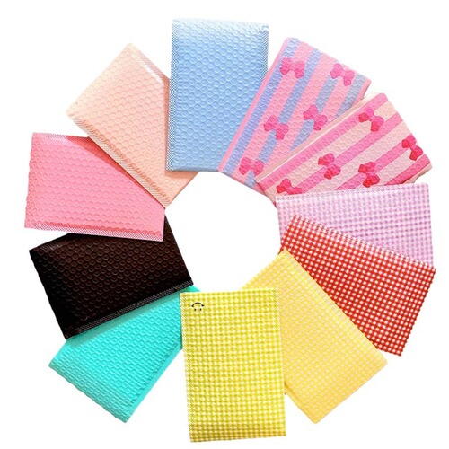 Thickened bubble bag nude pink PE colored envelope clothing packaging bubble express foam bag packing bag packaging bag