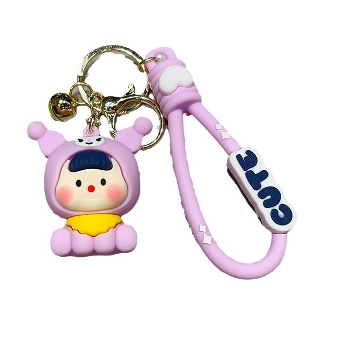 Hermoso Sanrio, llaveros de dibujos animados, pequeños colgantes, bolsas escolares, accesorios, regalos, amigas al por mayor.