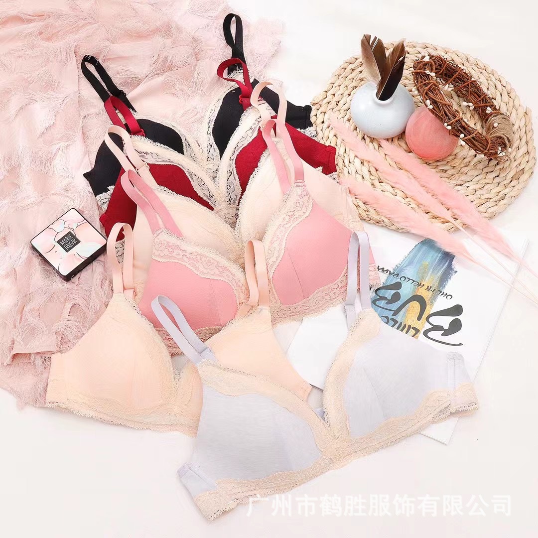 Venta directa de fábrica comercio electrónico transfronterizo Sudeste de Asia Vietnam Tailandia damas sin costuras sujetador de recogida lateral cómodo