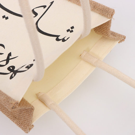 Linen Bag Unprinted Spot Linen Vintage Jute Handbag Good Products Imitation Linen Shopping Bag Cotton Linen Jute Bag Batch