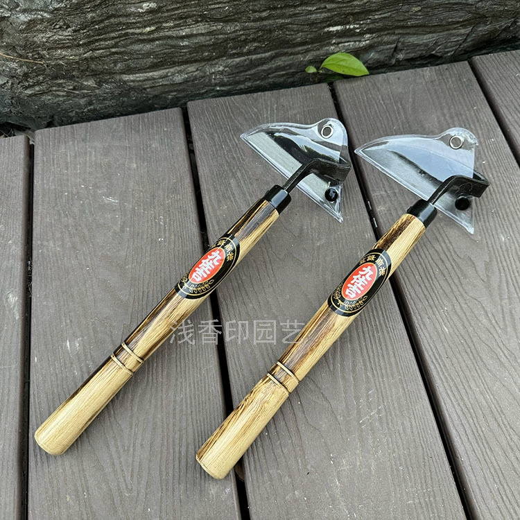 Jiuzuoji бутик цельностальной изогнутый серп изогнутый, косой, косой, косой, мотыга, садовый инструмент для прополки