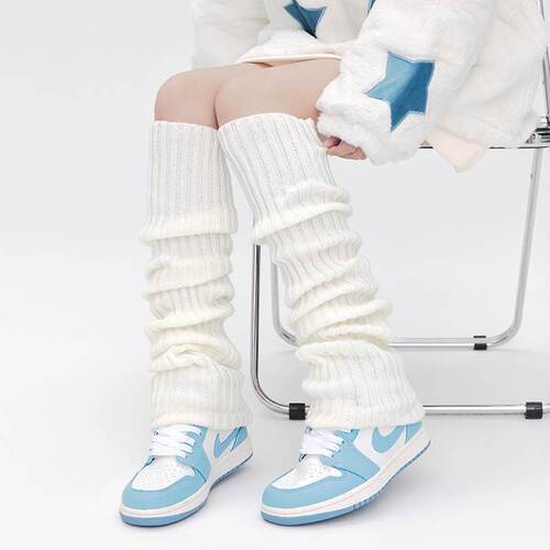 Socks set white women's over-the-knee autumn and winter leg sets long-tube autumn calf hottie winter jk socks spring and autumn style pile socks