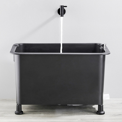 拖把池阳台洗拖布池手动下水厕所卫生间大号地盆落地式墩布池家用