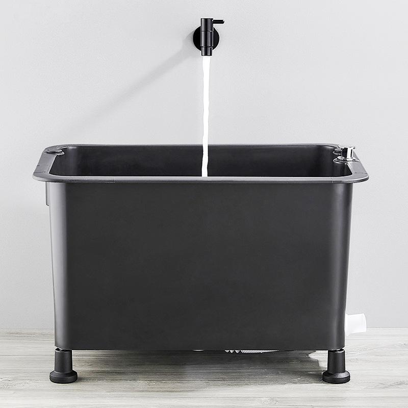 拖把池阳台洗拖布池手动下水厕所卫生间大号地盆落地式墩布池家用