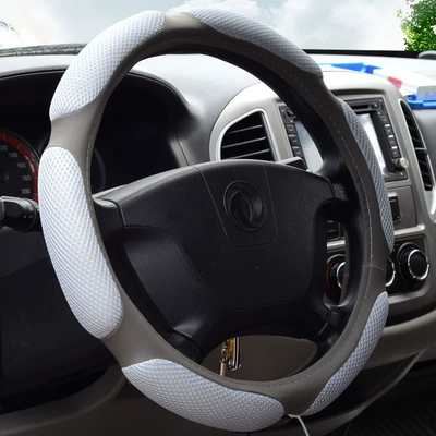 suitable for Sagitar GM BMW – Steering wheel cover - gentleman-gray-breathable-non-slip-four-seasons-general-38cm
