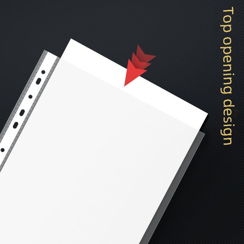 (2개) 두꺼운 11 홀 파일 가방 내부 페이지 투명 A4 느슨한 잎 파일 가방 4C 파일 보호 가방 사무용품 도매