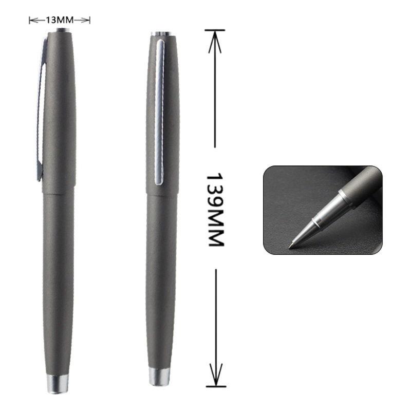 Business black frosted signature pen metal ball pen metal neutral pen gift pen LOGO manufacturers supply