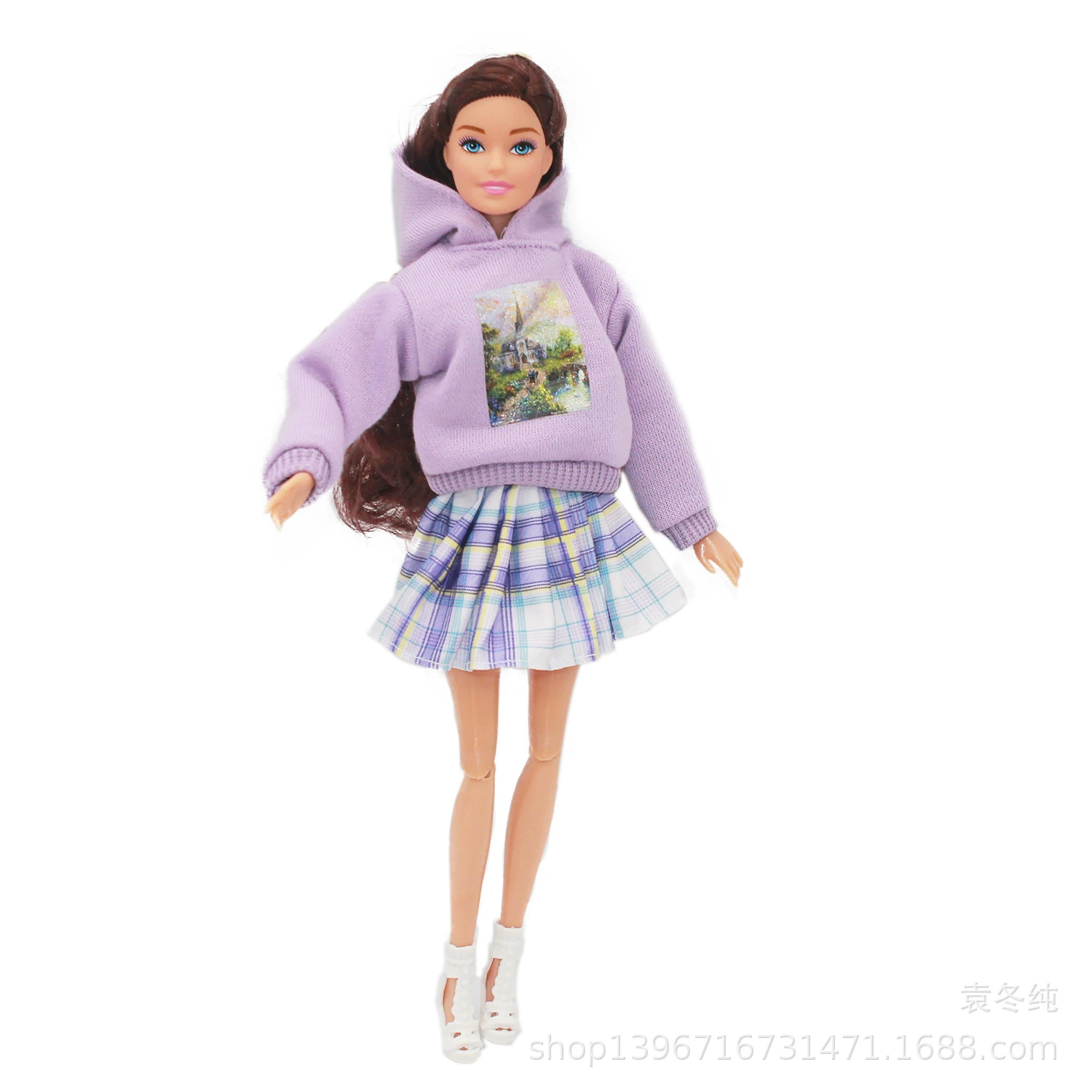 Набор одежды для кукол Sweatshirt & Shorts, для кукол 30 см, хлопчатобумажная ткань, повседневные стили