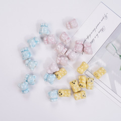 手描きのクロスボーダーのかわいいクマのビーズ、手作りのクリエイティブなDIY景徳鎮セラミックブレスレット、ルースビーズメーカー卸売
