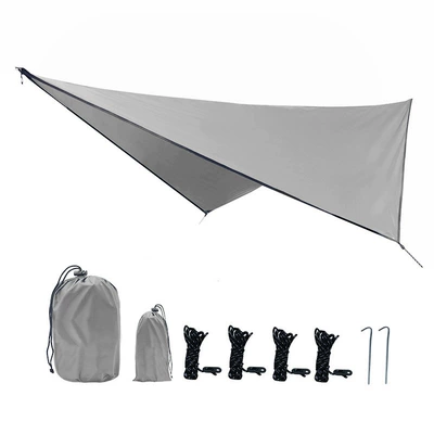 Avtomobil yan çətirləri Canopy Tent Rainproof Sunshade - grey-360290cm-diagonal-size