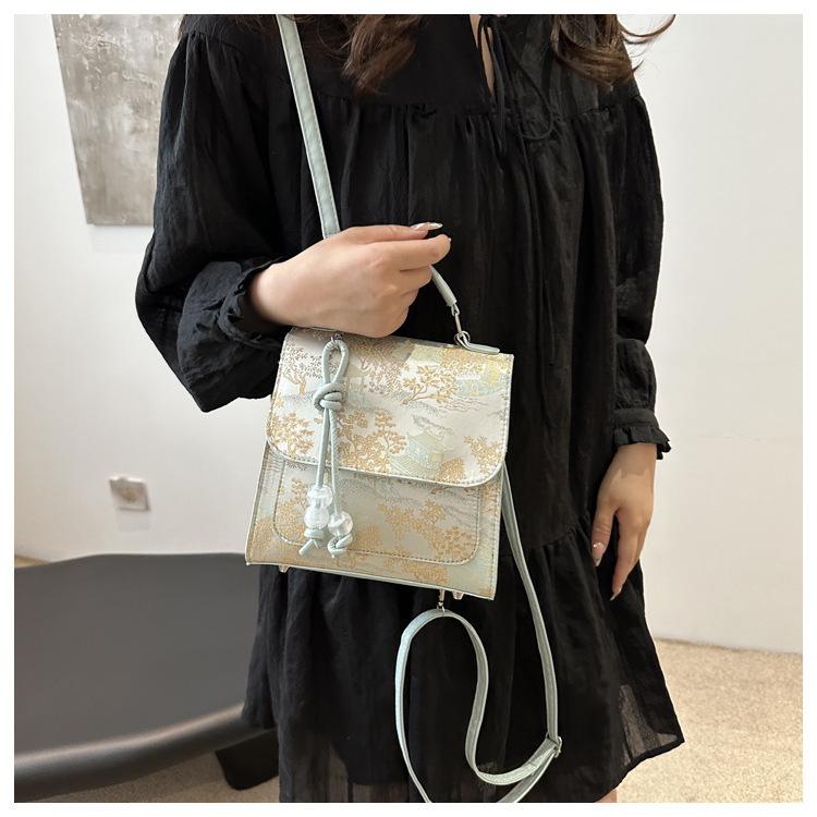 2024 New Style Fashion Design One Shoulder Crossbody Bag with Western Style, Pure Color, Fresh Underarm Texture_voghion.com